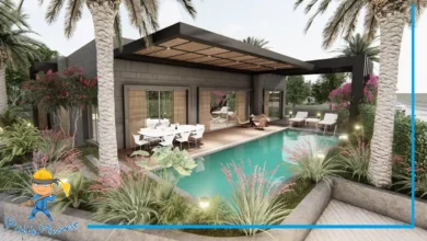 tek katlı bahçeli villa modelleri