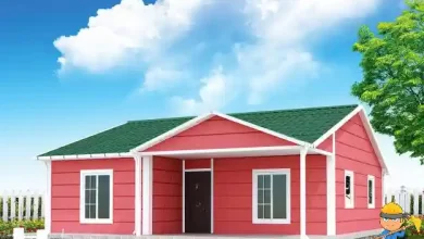 tek katlı prefabrik ev modeli