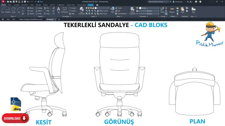 tekerlekli sandalye dwg, tekerlekli sandalye çizimi, Wheelchair CAD Blocks, autocad drawing
