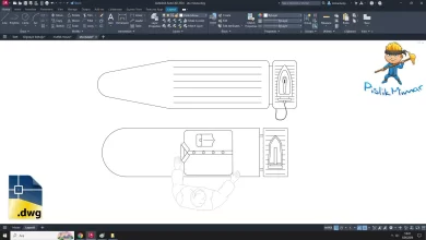 ütü masası dwg çizimi, Ironing Board cad block, autocad drawing