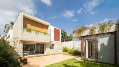 villa taş duvar cephe tasarımı