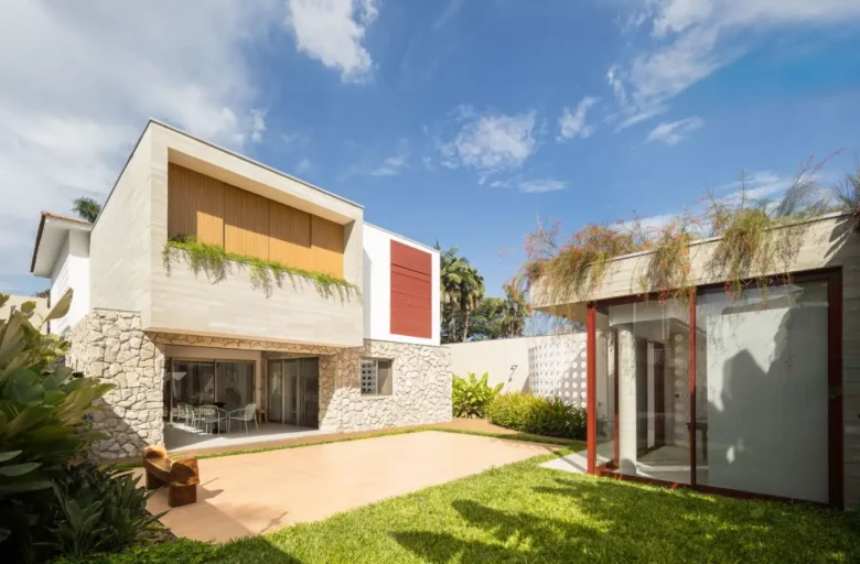 villa taş duvar cephe tasarımı